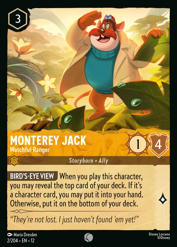 Monterey Jack - Watchful Ranger — Disney Lorcana Character card from Wilds Unknown