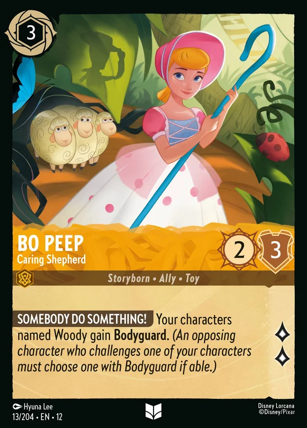 Bo Peep - Caring Shepherd — Disney Lorcana Character card from Wilds Unknown