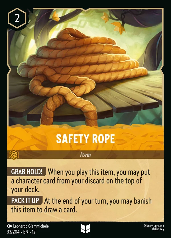 Safety Rope — Disney Lorcana Item card from Wilds Unknown