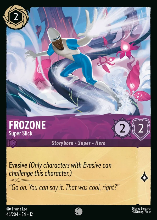 Frozone - Super Slick — Disney Lorcana Character card from Wilds Unknown
