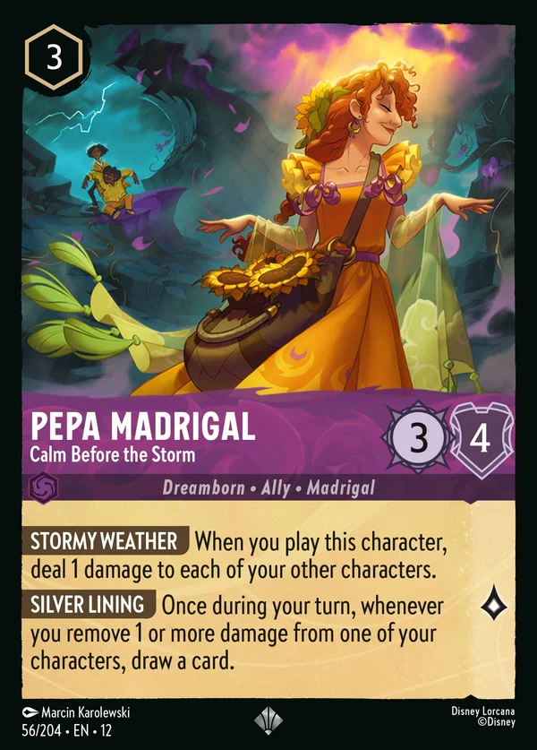 Pepa Madrigal - Calm Before the Storm — Disney Lorcana Character card from Wilds Unknown