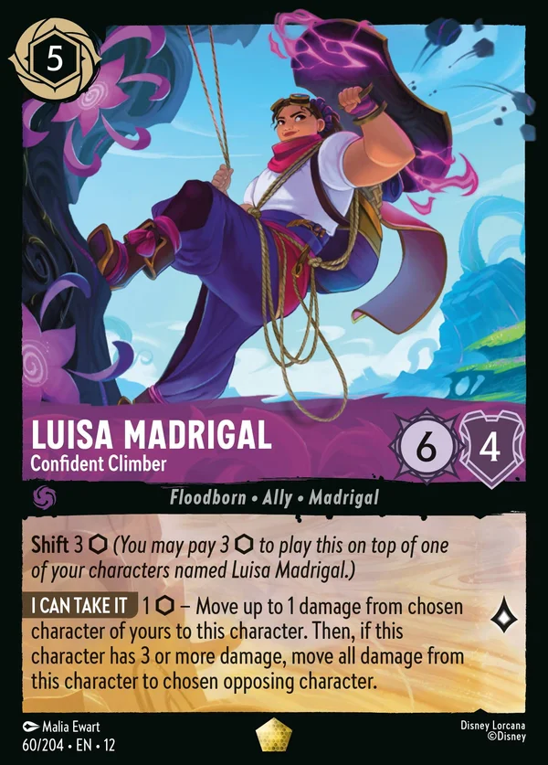 Luisa Madrigal - Confident Climber — Disney Lorcana Character card from Wilds Unknown
