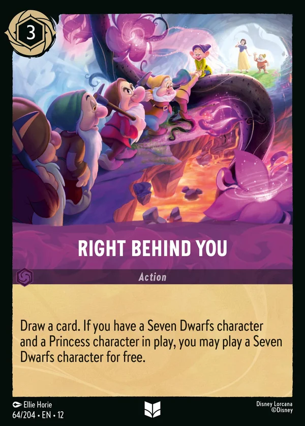 Right Behind You — Disney Lorcana Action card from Wilds Unknown