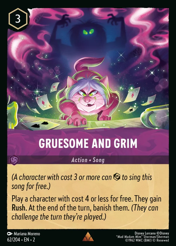Gruesome and Grim — Disney Lorcana Action card from Rise of the Floodborn