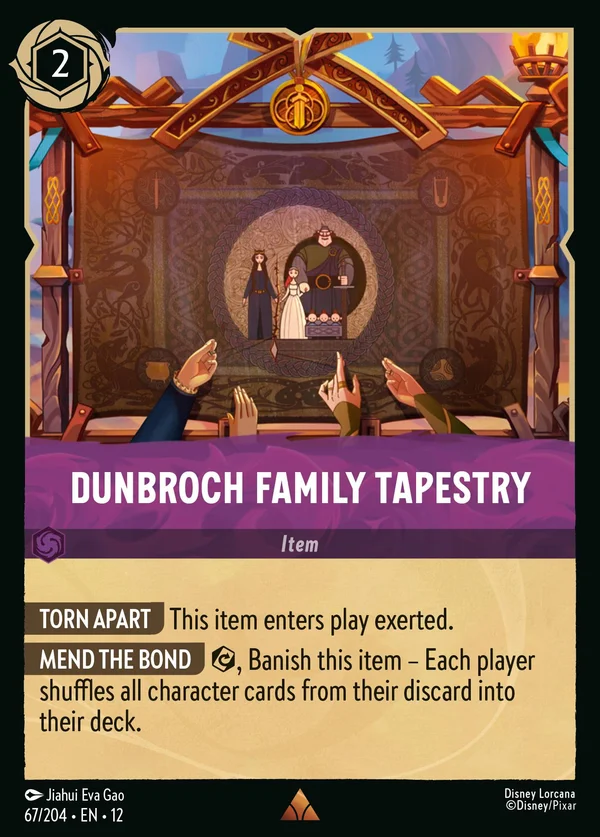 DunBroch Family Tapestry — Disney Lorcana Item card from Wilds Unknown