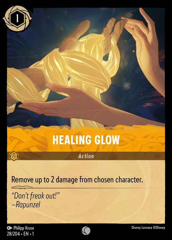Healing Glow — Disney Lorcana Action card from The First Chapter