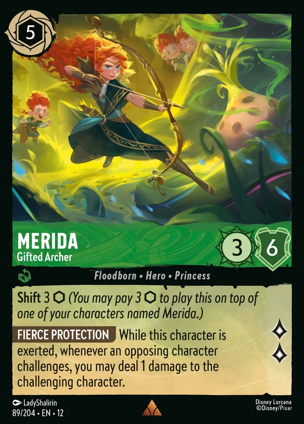 Merida - Gifted Archer — Disney Lorcana Character card from Wilds Unknown