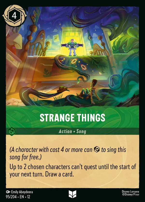 Strange Things — Disney Lorcana Action card from Wilds Unknown