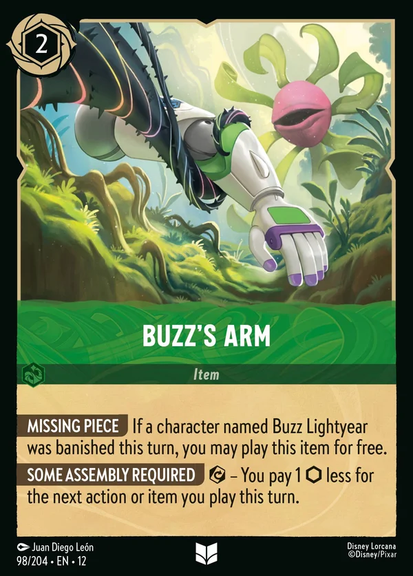 Buzz's Arm — Disney Lorcana Item card from Wilds Unknown