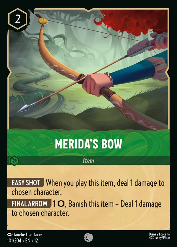 Merida's Bow — Disney Lorcana Item card from Wilds Unknown