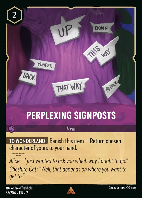 Perplexing Signposts — Disney Lorcana Item card from Rise of the Floodborn