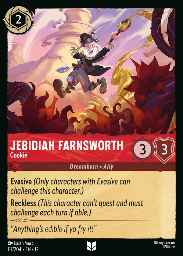Jebidiah Farnsworth - Cookie — Disney Lorcana Character card from Wilds Unknown
