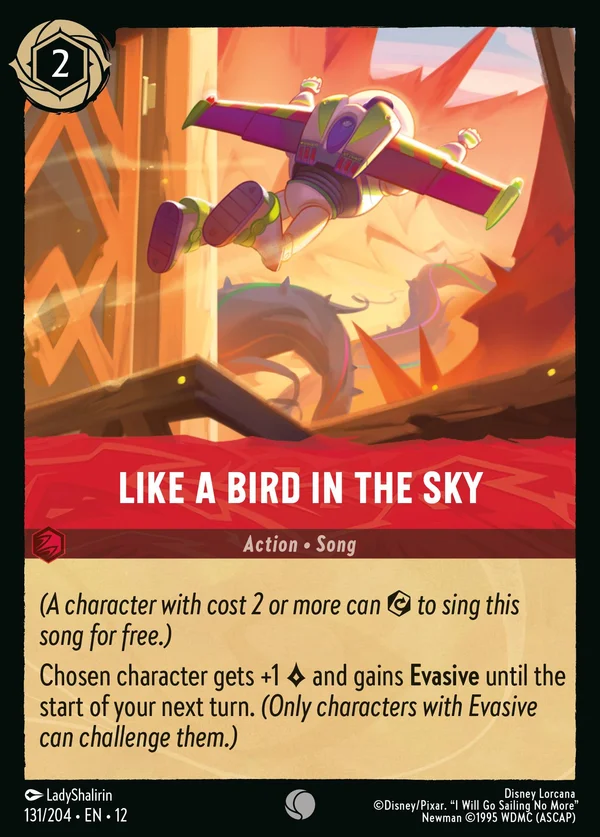 Like a Bird in the Sky — Disney Lorcana Action card from Wilds Unknown
