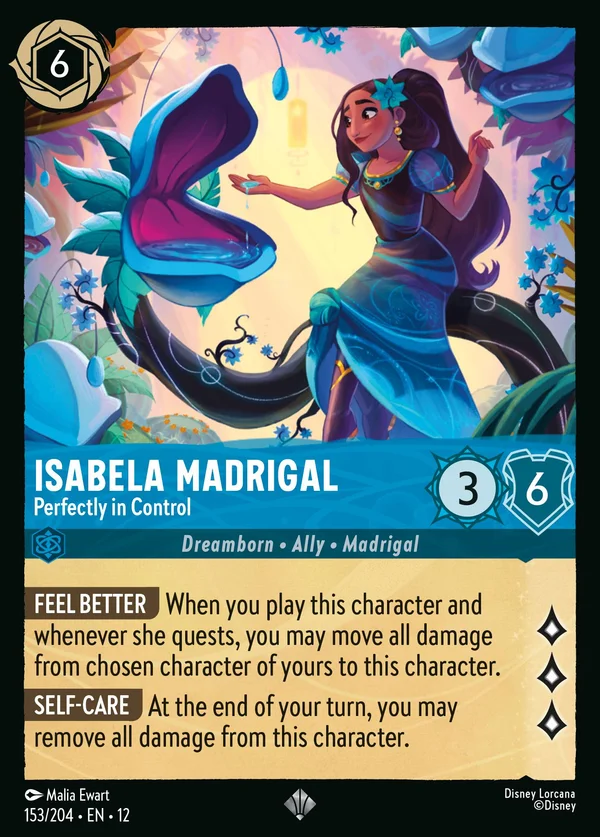 Isabela Madrigal - Perfectly in Control — Disney Lorcana Character card from Wilds Unknown