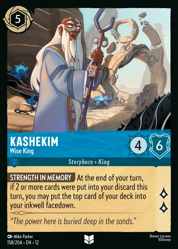 Kashekim - Wise King — Disney Lorcana Character card from Wilds Unknown