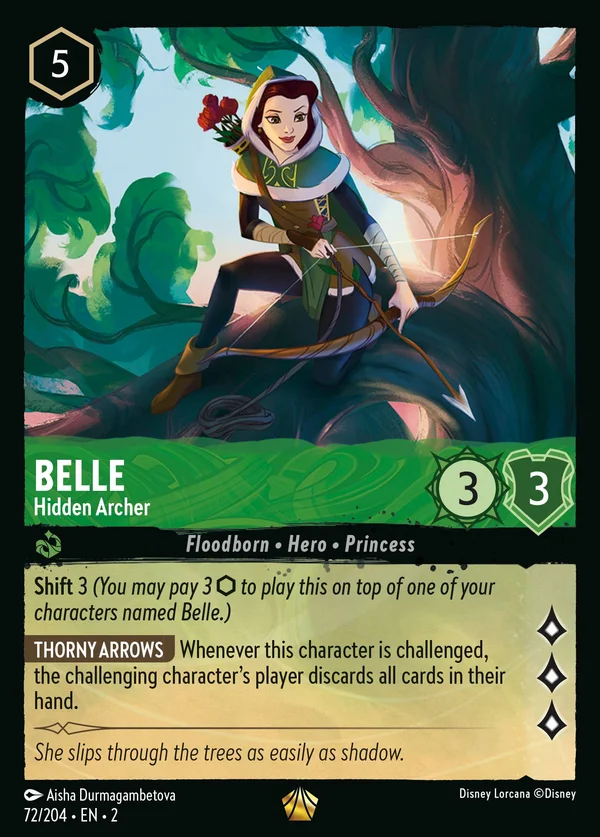 Belle - Hidden Archer — Disney Lorcana Character card from Rise of the Floodborn