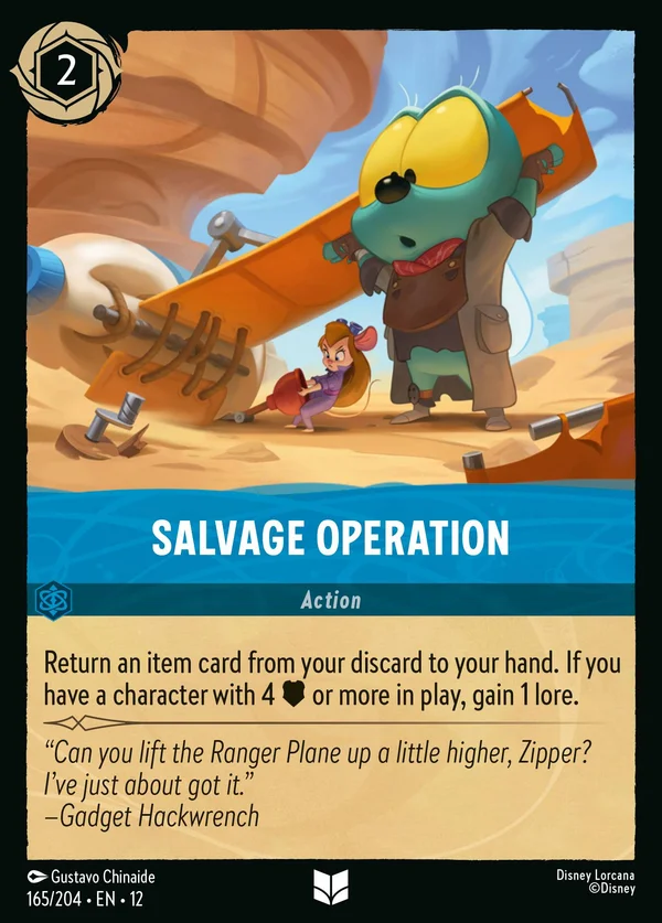 Salvage Operation — Disney Lorcana Action card from Wilds Unknown
