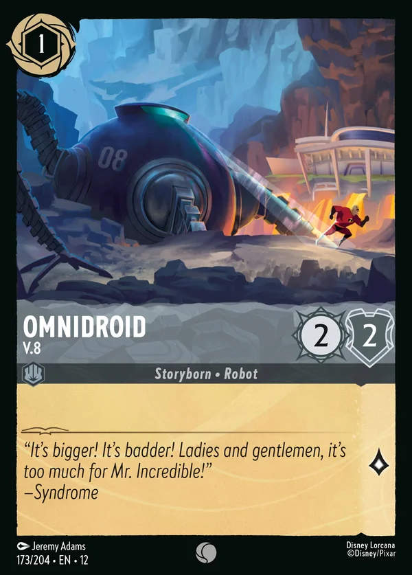 Omnidroid - V.8 — Disney Lorcana Character card from Wilds Unknown