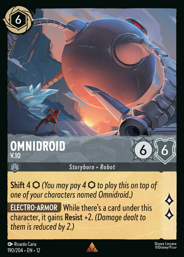 Omnidroid - V.10 — Disney Lorcana Character card from Wilds Unknown