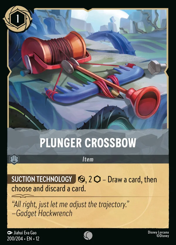 Plunger Crossbow — Disney Lorcana Item card from Wilds Unknown