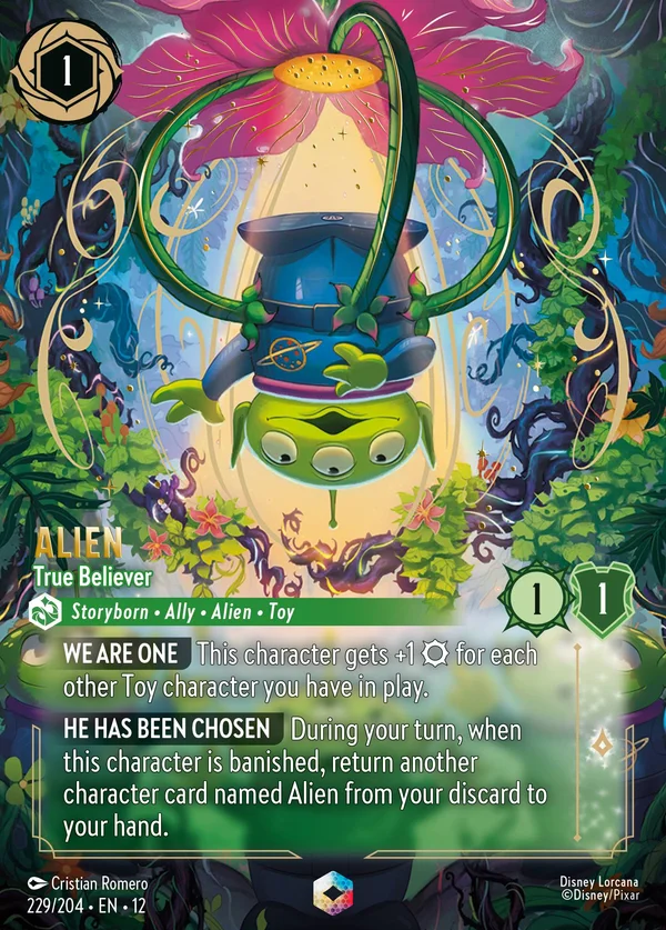 Alien - True Believer — Disney Lorcana Character card from Wilds Unknown