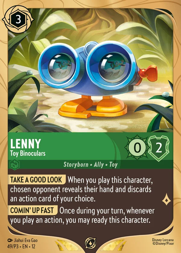 Lenny - Toy Binoculars — Disney Lorcana Character card from Wilds Unknown