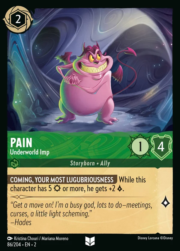 Pain - Underworld Imp — Disney Lorcana Character card from Rise of the Floodborn