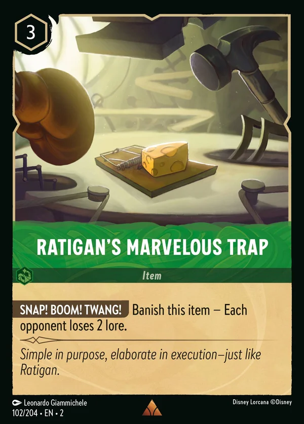 Ratigan's Marvelous Trap — Disney Lorcana Item card from Rise of the Floodborn