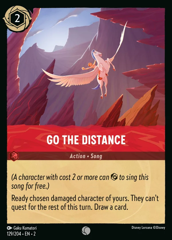 Go the Distance — Disney Lorcana Action card from Rise of the Floodborn