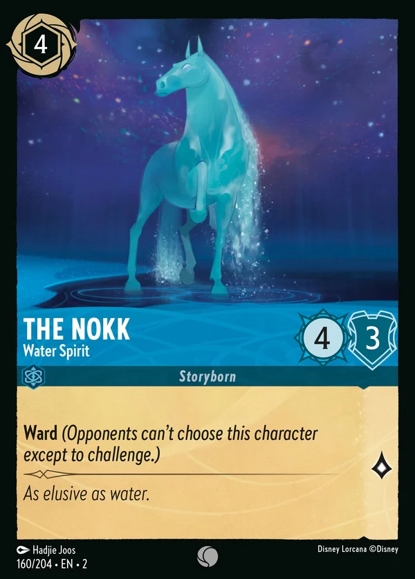 The Nokk - Water Spirit — Disney Lorcana Character card from Rise of the Floodborn