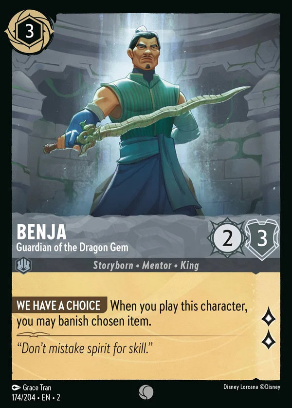 Benja - Guardian of the Dragon Gem — Disney Lorcana Character card from Rise of the Floodborn