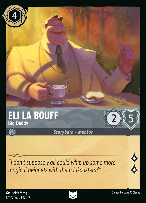 Eli La Bouff - Big Daddy — Disney Lorcana Character card from Rise of the Floodborn