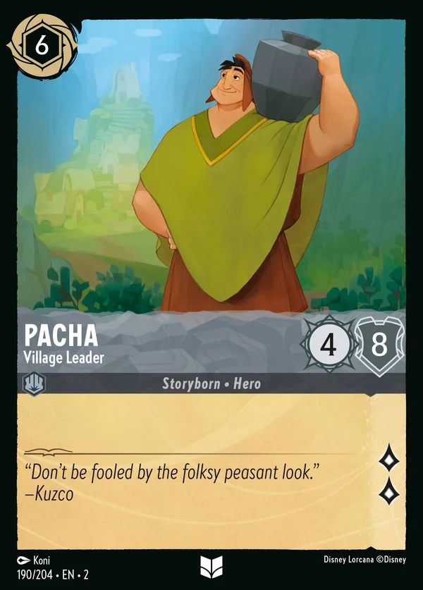 Pacha - Village Leader — Disney Lorcana Character card from Rise of the Floodborn