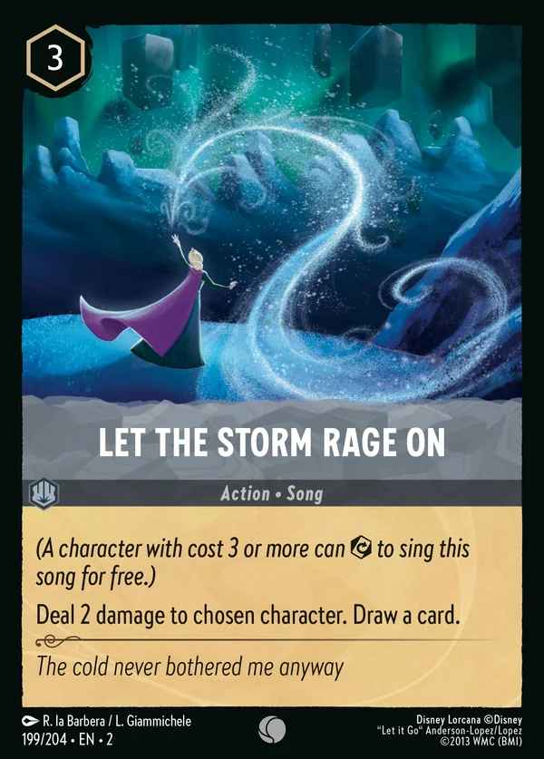 Let the Storm Rage On — Disney Lorcana Action card from Rise of the Floodborn