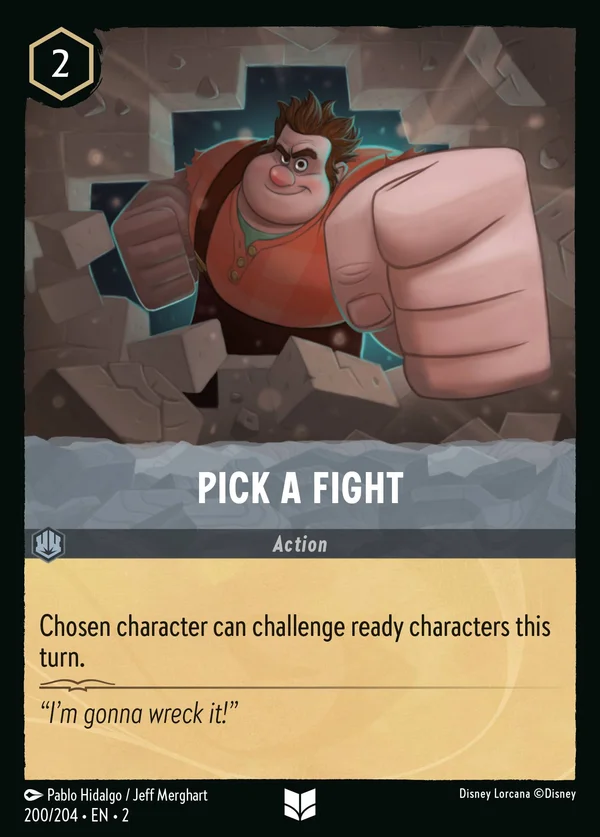 Pick a Fight — Disney Lorcana Action card from Rise of the Floodborn