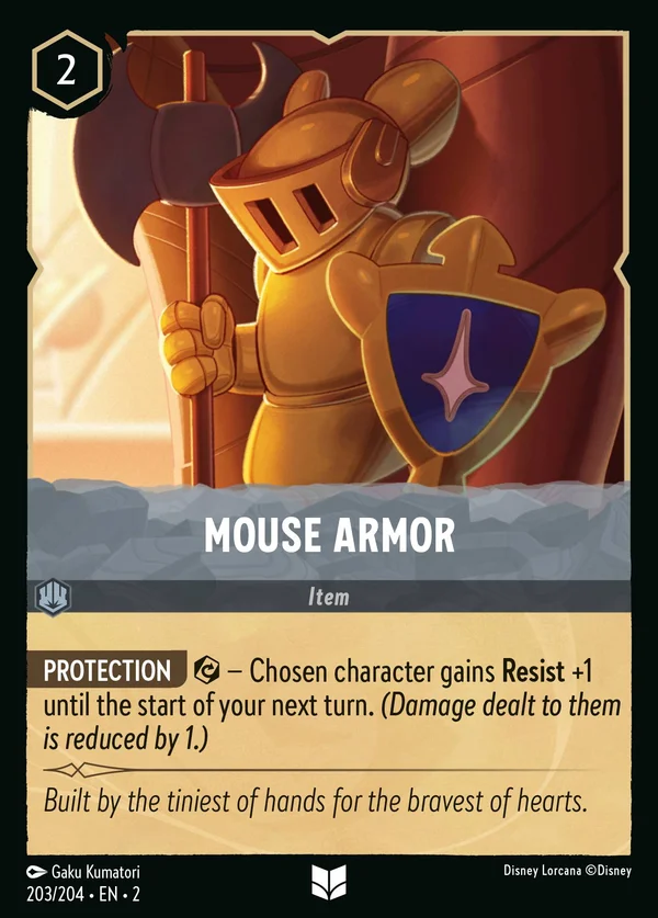 Mouse Armor — Disney Lorcana Item card from Rise of the Floodborn