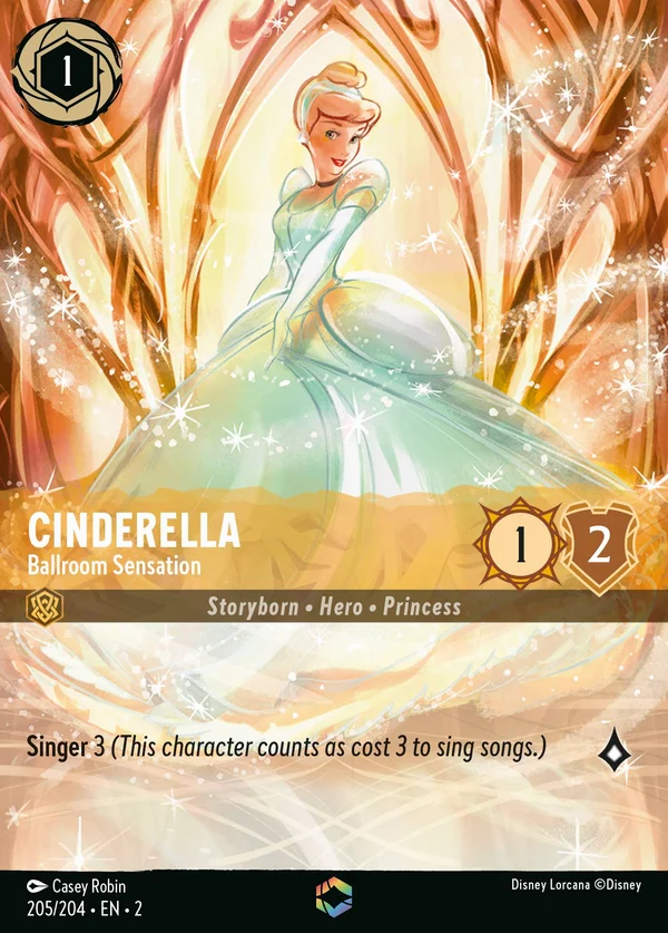 Cinderella - Ballroom Sensation — Disney Lorcana Character card from Rise of the Floodborn