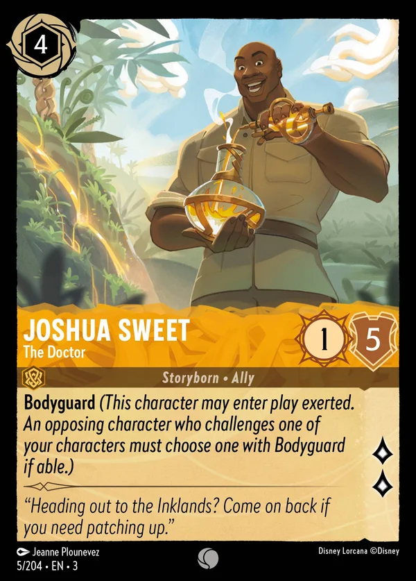 Joshua Sweet - The Doctor — Disney Lorcana Character card from Into the Inklands