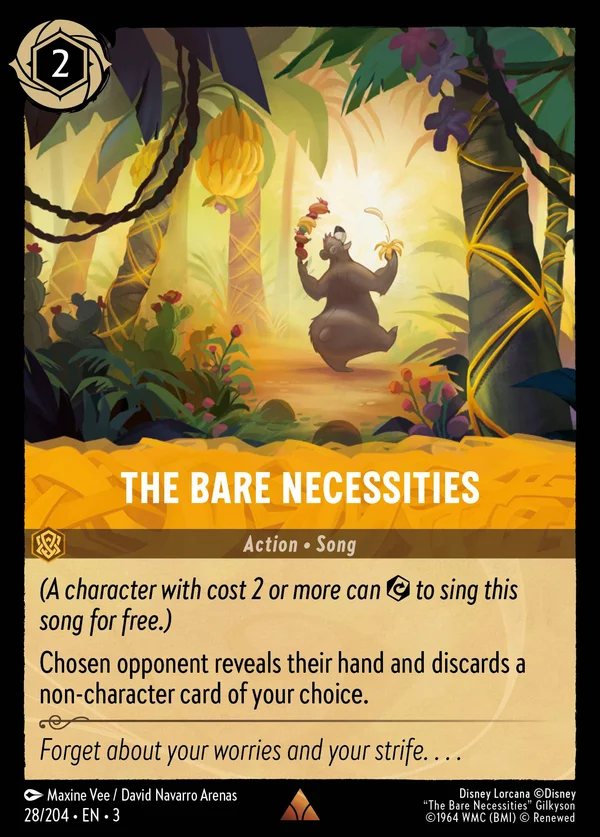 The Bare Necessities — Disney Lorcana Action card from Into the Inklands