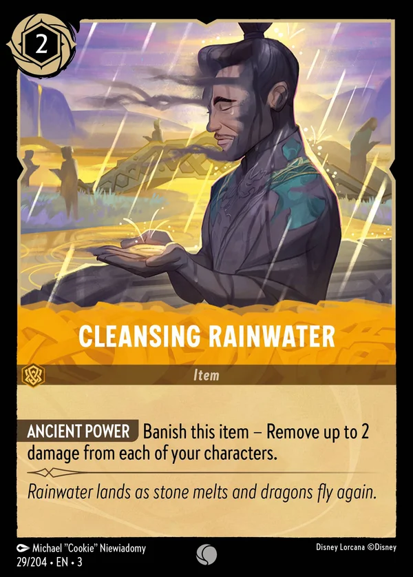 Cleansing Rainwater — Disney Lorcana Item card from Into the Inklands