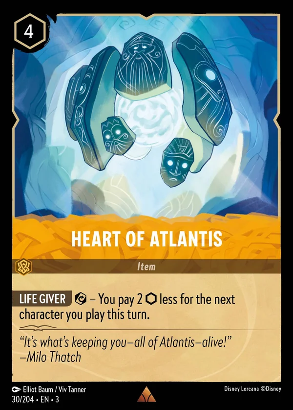 Heart of Atlantis — Disney Lorcana Item card from Into the Inklands