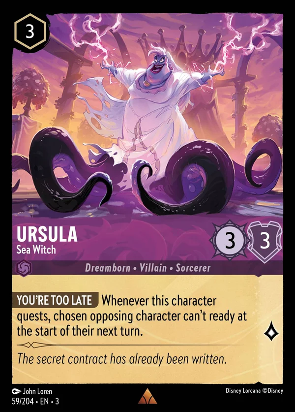 Ursula - Sea Witch — Disney Lorcana Character card from Into the Inklands