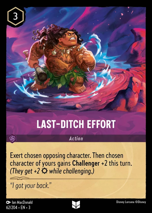 Last-Ditch Effort — Disney Lorcana Action card from Into the Inklands
