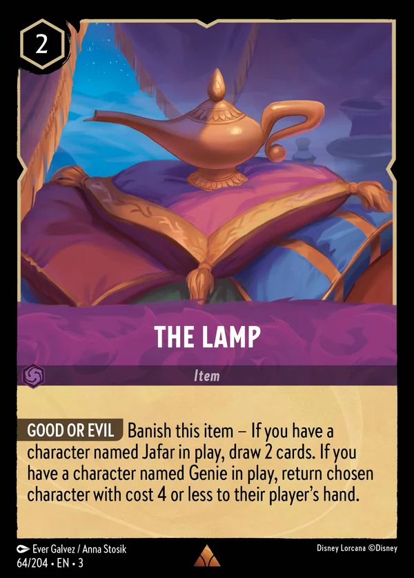 The Lamp — Disney Lorcana Item card from Into the Inklands