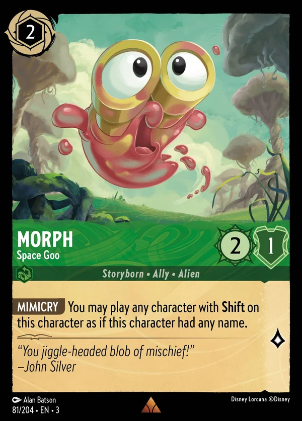 Morph - Space Goo — Disney Lorcana Character card from Into the Inklands