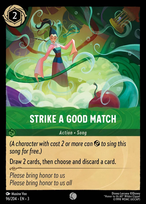 Strike a Good Match — Disney Lorcana Action card from Into the Inklands