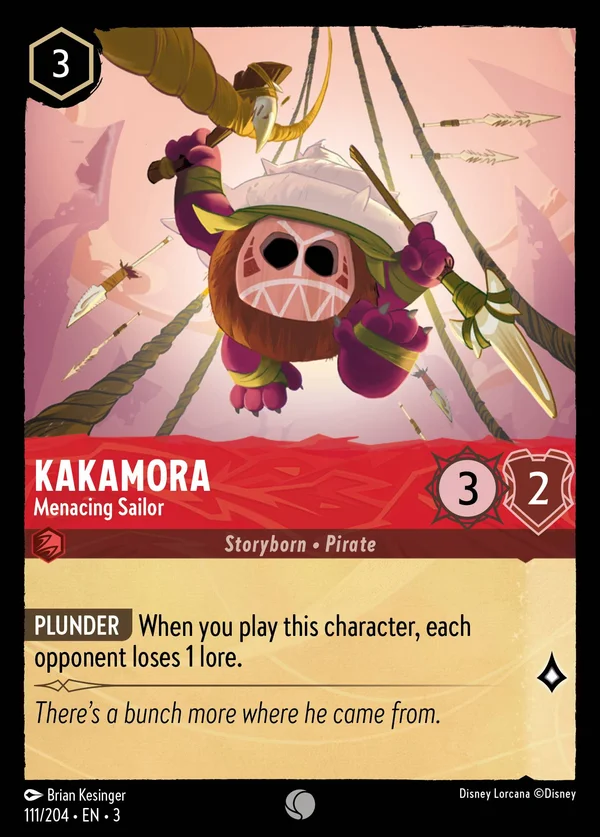 Kakamora - Menacing Sailor — Disney Lorcana Character card from Into the Inklands