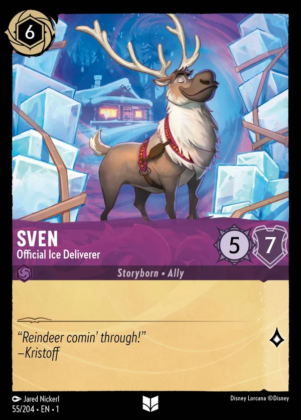 Sven - Official Ice Deliverer — Disney Lorcana Character card from The First Chapter
