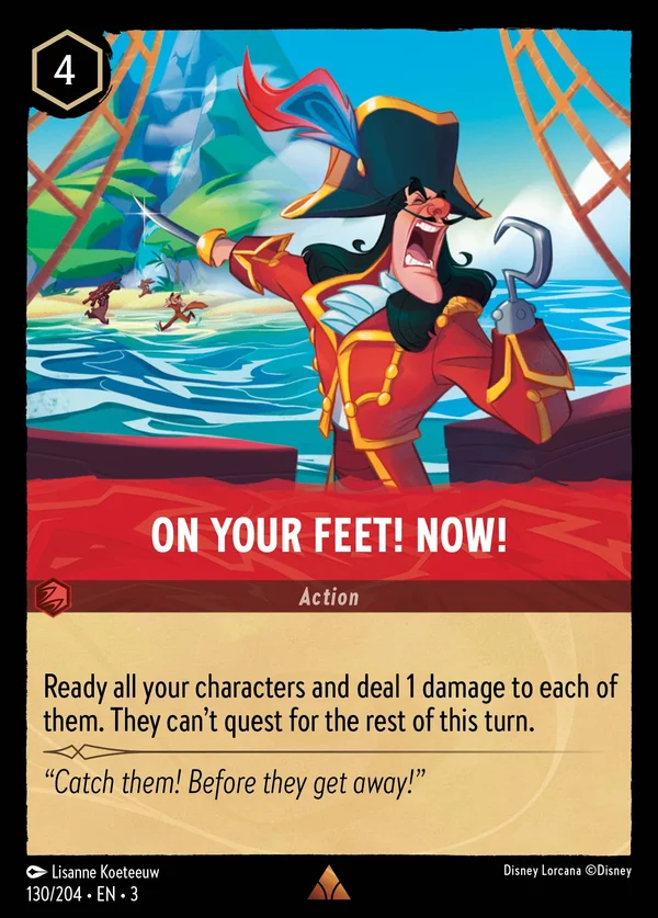 On Your Feet! Now! — Disney Lorcana Action card from Into the Inklands