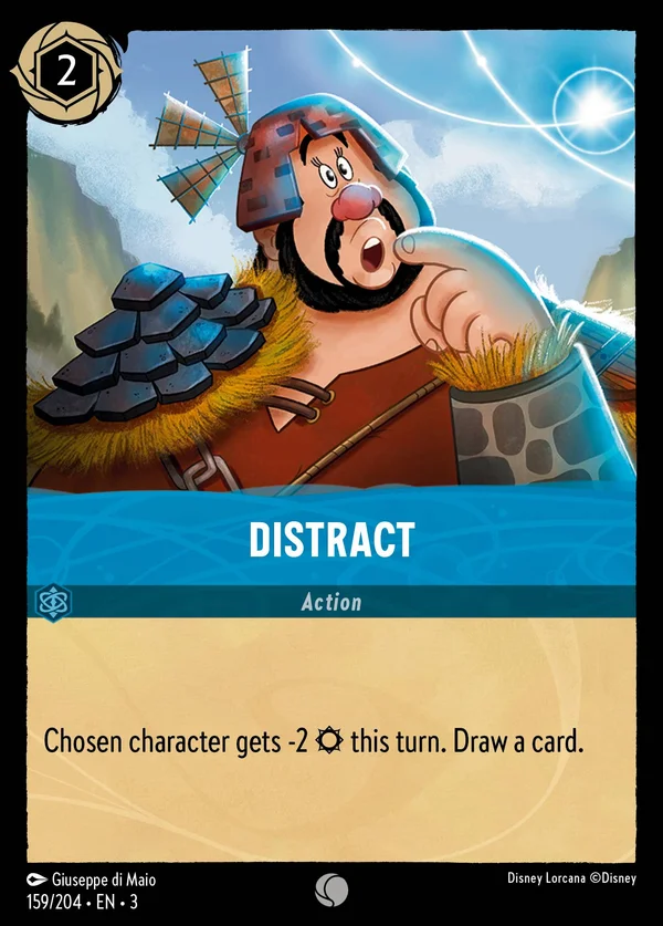 Distract — Disney Lorcana Action card from Into the Inklands